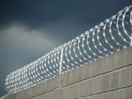 Manutenção de cerca concertina